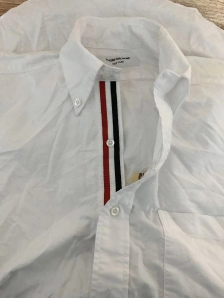 Thom Browne White Long Sleeve Shirt