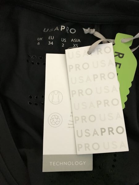 USA Pro Black Hole Logo Vest Top