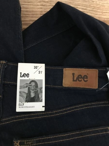 Lee Dark Blue Elly Slim Straight Jeans