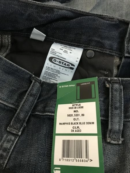 G-Star Raw Blue Loose Fit Jeans