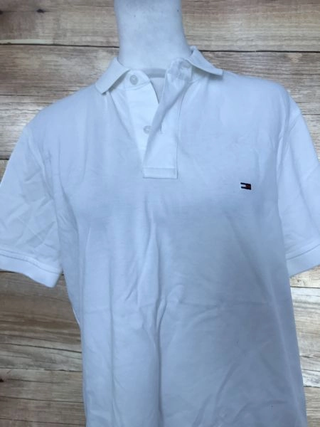 Tommy Hilfiger White Short Sleeve Polo Shirt