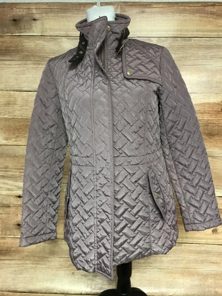 Cole Haan Burgundy Quilted Jacket
