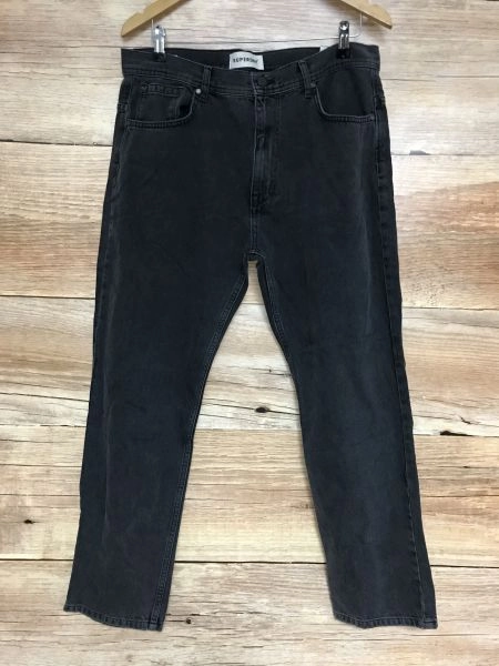 Superdry Black High Rise Straight Jeans