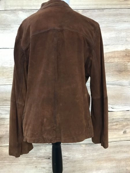 Heine Brown Short Length Leather Jacket