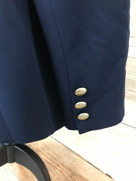 Kaleidoscope Navy Oversized Blazer with Gold Buttons