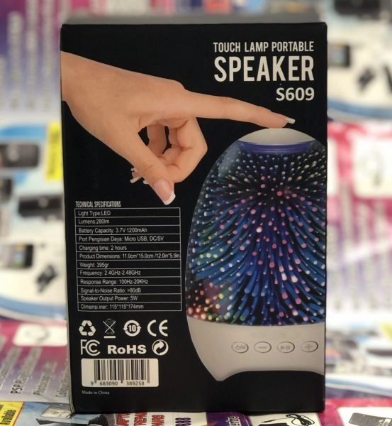 Bluetooth wireless Touch Lamp Speaker S609 with LED lights