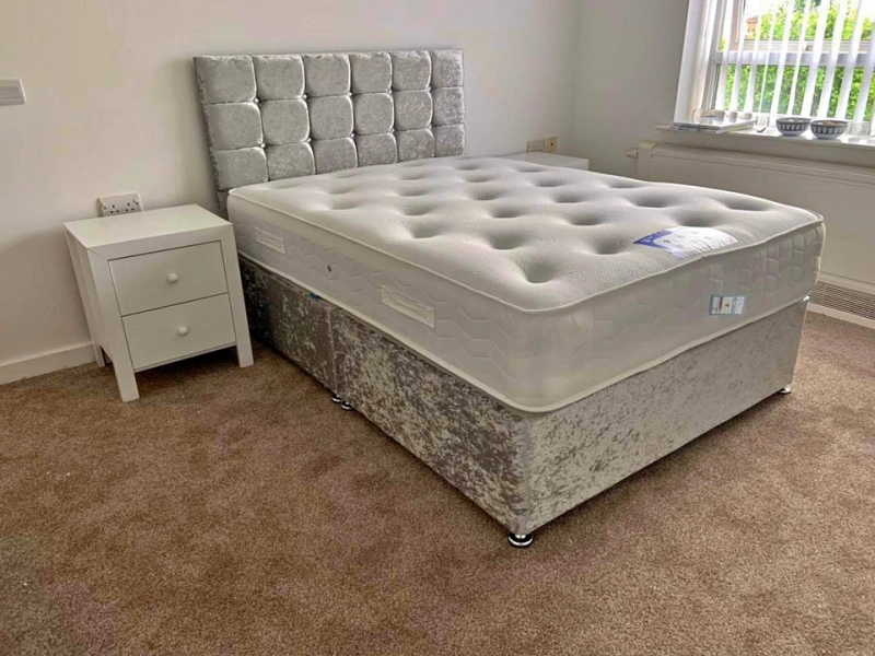 Brand New Double Divan Bed available with optional mattress !!
