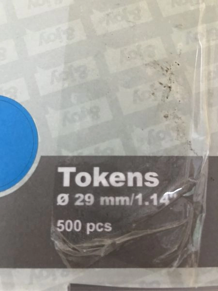 En-Joy blank plastic tokens