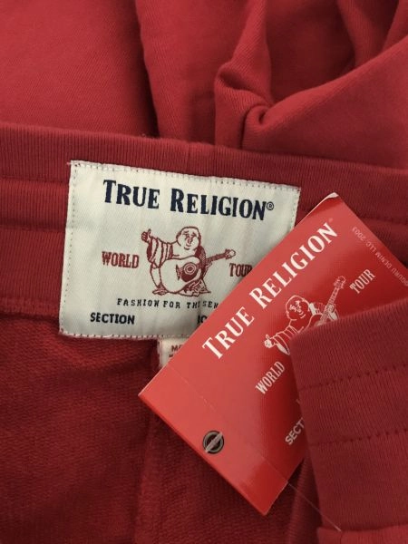 True Religion Red Classic Logo Jogging Bottoms