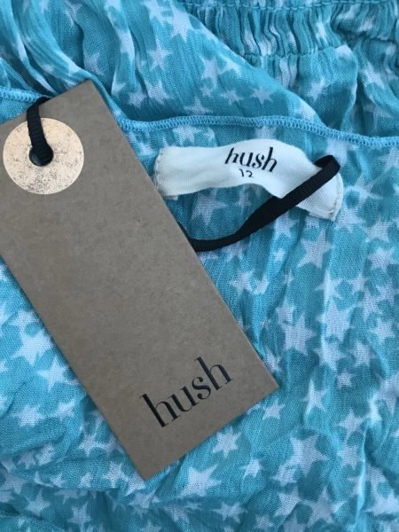 Hush Teal Star Print Capped Sleeve Summer Dress