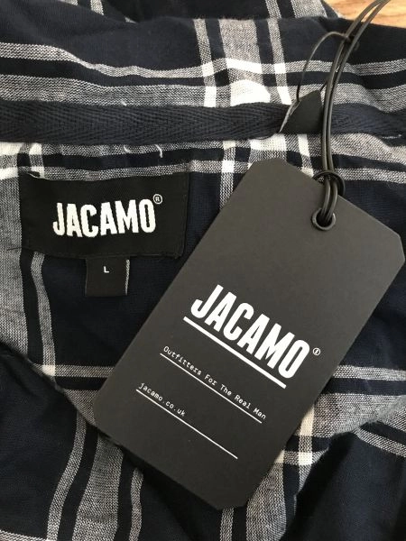 Jacamo Blue and White Long Sleeve Nightshirt