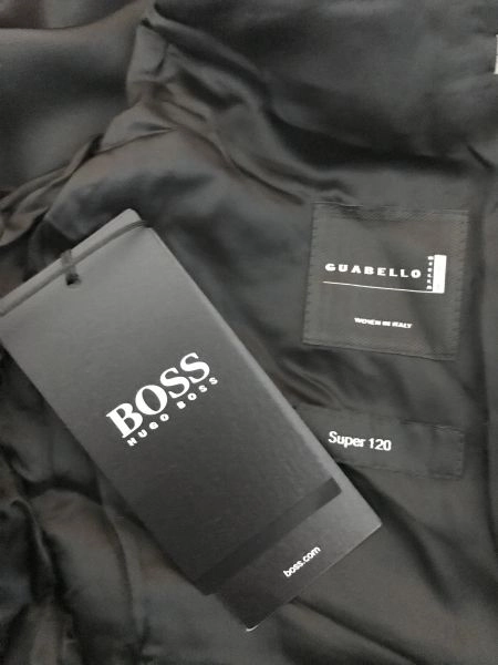Hugo Boss Black Long Sleeve Slim Fit Suit Jacket