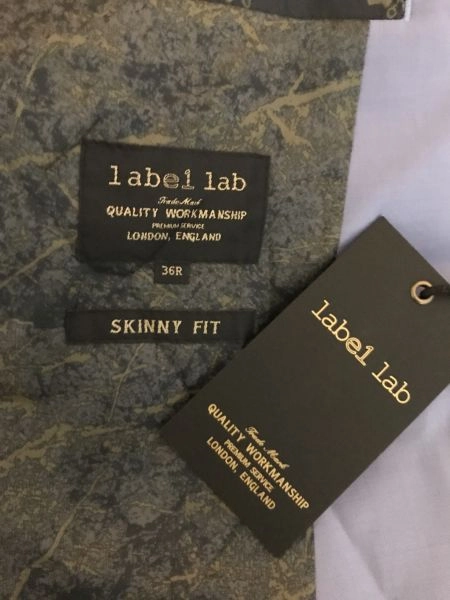 Label Lab Light Blue Stretch Fabric Blazer