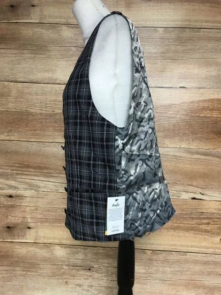 Skopes Grey and Black Double Breasted Waistcoat