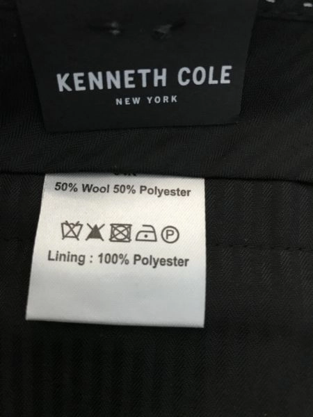 Kenneth Cole Black Slim Fit Suit Trousers