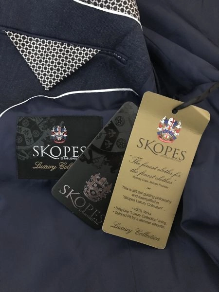 Skopes Blue Single Breasted Suit Jacket