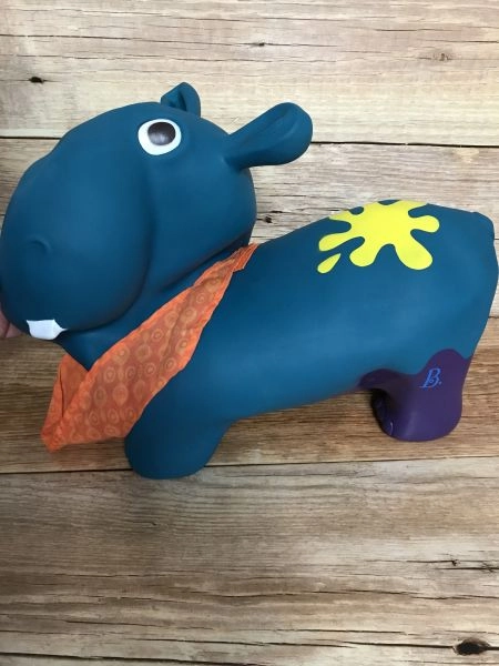 B toys – Hanky the Hippo Inflatable Ride-On Bouncer