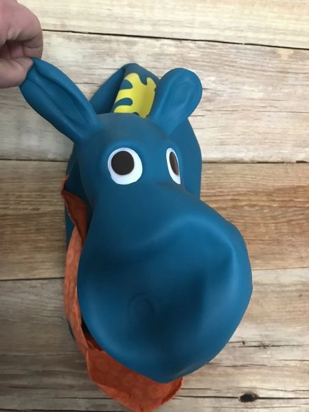 B toys – Hanky the Hippo Inflatable Ride-On Bouncer