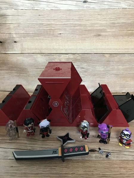 RYAN'S WORLD Warrior Case with Exclusive Figures and Ninja Themed Toys