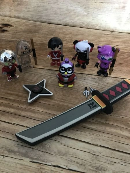 RYAN'S WORLD Warrior Case with Exclusive Figures and Ninja Themed Toys