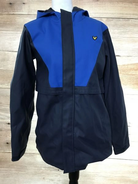 Lyle and Scott Junior Black and Blue Wet Weather Jacket