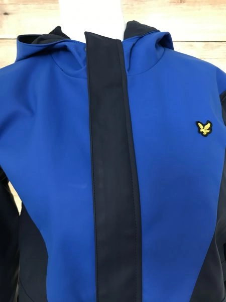 Lyle and Scott Junior Black and Blue Wet Weather Jacket
