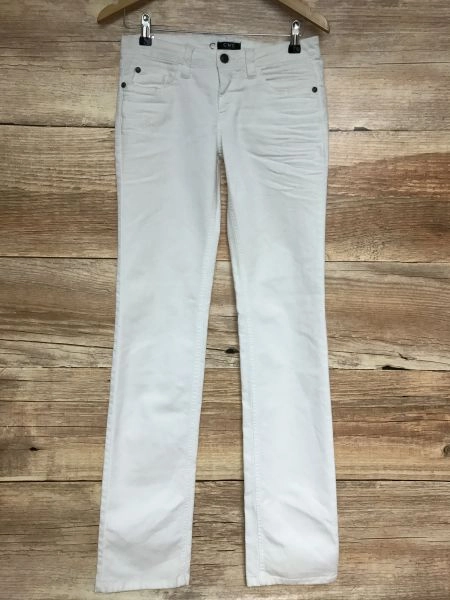 CNC White Straight Skinny Jeans