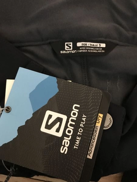 Salomon Black Regular Fit Ski Style Trousers