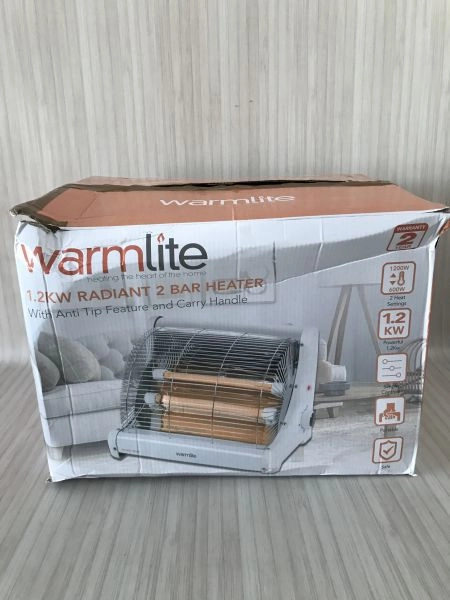 Warmlite Radiant 2 Bar Heater with Carry Handle