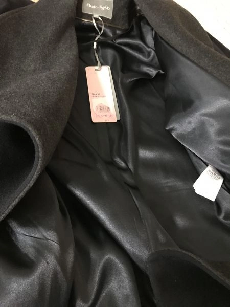 Phase Eight Black Coat with Oversized Collar