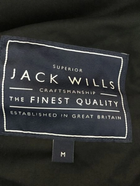 Jack Wills Blue Checked Mid Length Coat