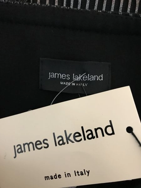James Lakeland Black and Silver Laminated Jacket