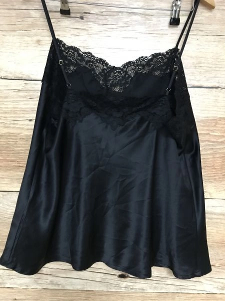 Ralph Lauren Black Cami Style Top with Lace Detail