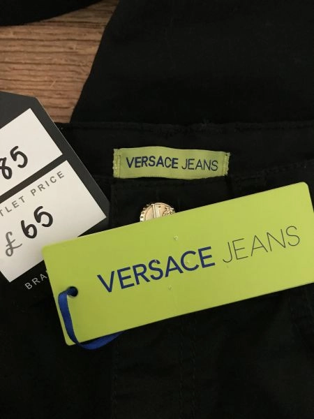 Versace Jeans Black Straight Leg Jeans