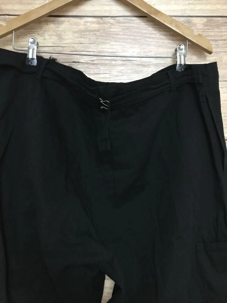 Blackyoto Black Cargo Style Trousers
