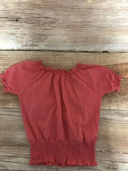 SoulCal & Co Light Red Cropped Folk Style Top
