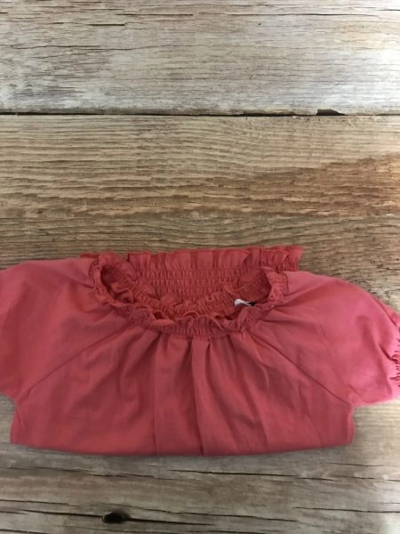 SoulCal & Co Light Red Cropped Folk Style Top