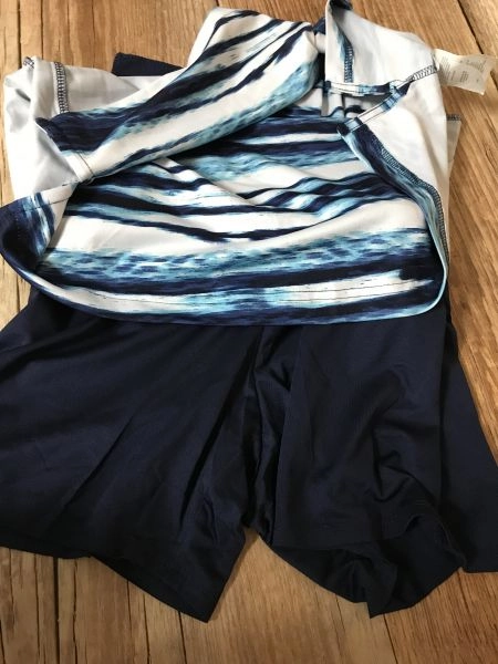 Callaway White and Blue Sports Skirt with Built in Shorts