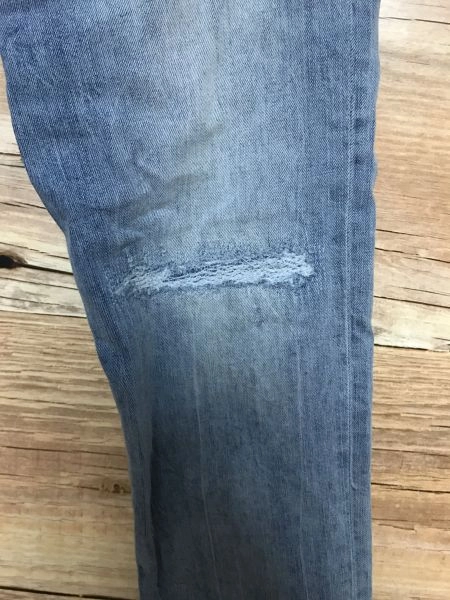 Diesel Blue Straight Leg Loose Fit Jeans