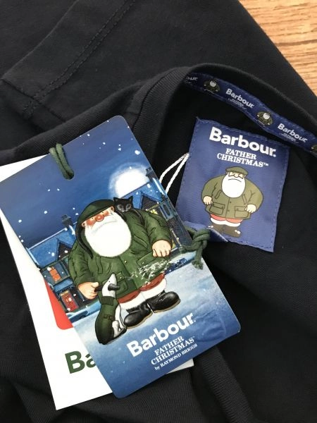 Barbour Black Father Christmas Long Sleeve Top