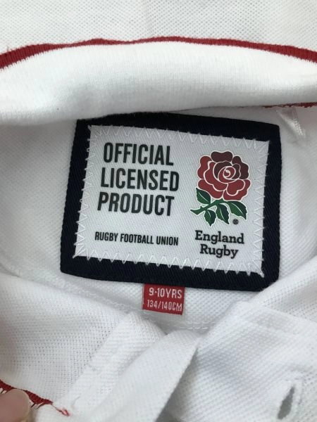 Official Licensed Product England Rugby White Polo Shirt