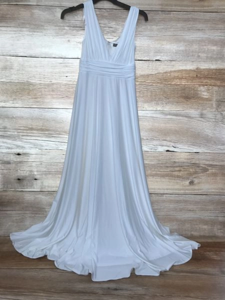 Biba White Floor Length Sleeveless Dress