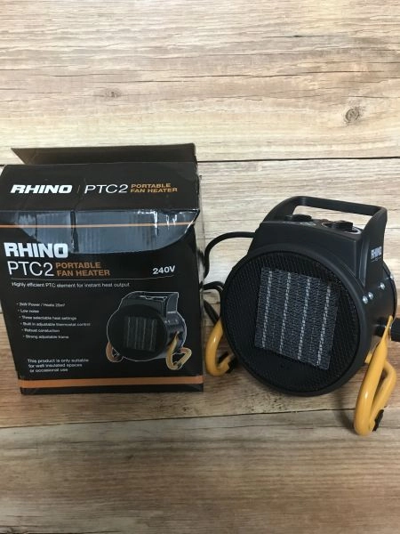 rhino portable fan heater