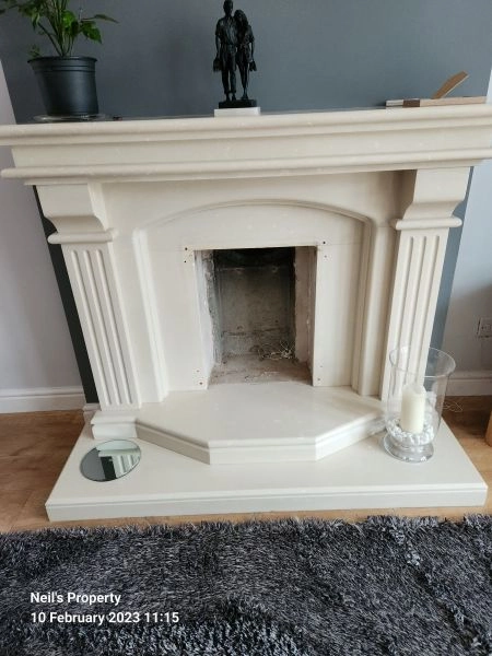 Statement Marble fireplace