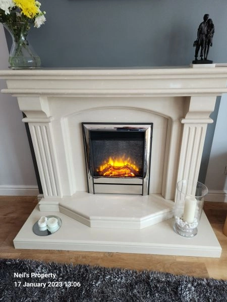 Statement Marble fireplace