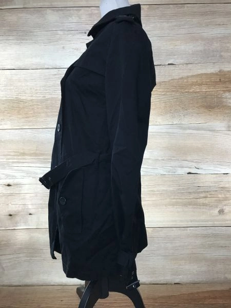 Calvin Klein Black Mid-Length Coat