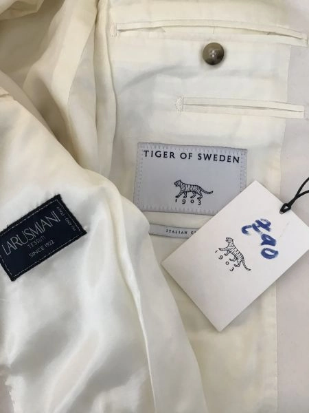Tiger of Sweden White Long Sleeve Blazer