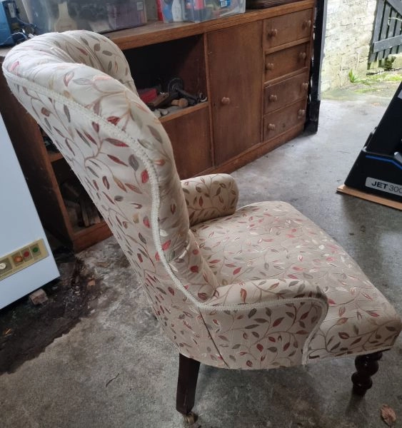 Period Slipper Chair, renovation project