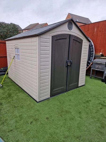 High Quality 'Lifetime' 8ft x 10ft Plastic Resin Outdoor Garden Storage Shed