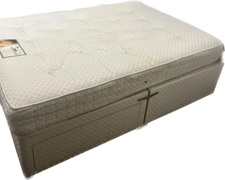 Optimum comfortable Medium firm double bed with headboard W:138cmxL:190cmxH:60cm